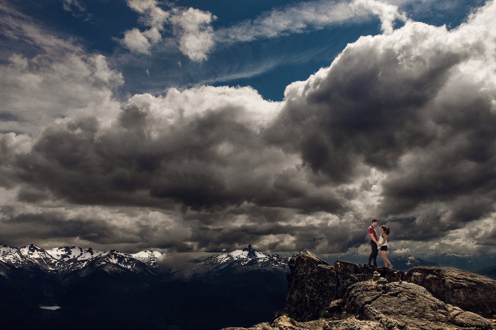 Whistler Peak pre-wedding photos